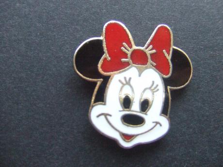 Minnie Mouse met rode strik wit gezicht